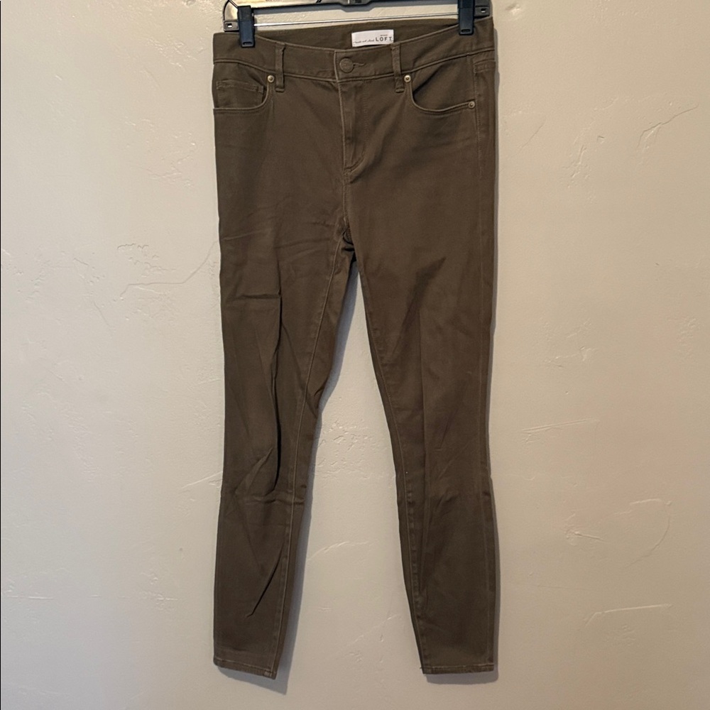 LOFT Women's Olive Green Skinny Legging Jeans 27/4
